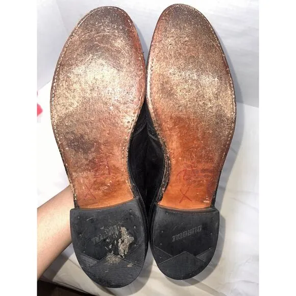 Allen Edmond Bridgeton Shoes Men's Size 12 B Black Tassel Loafers Office Church