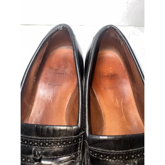 Allen Edmond Bridgeton Shoes Men's Size 12 B Black Tassel Loafers Office Church