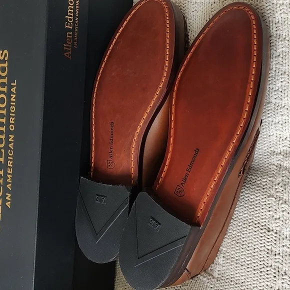 Allen Edmonds Cavanaugh Loafer Shoe - Coffee 8 E - New