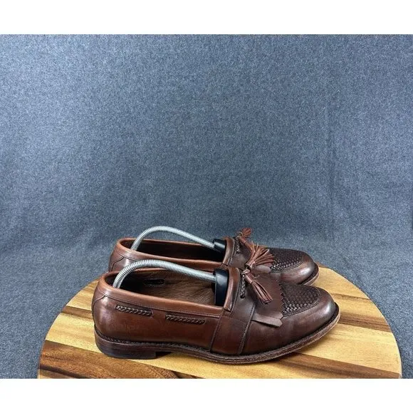 Allen Edmonds Cody Tassel Loafers Brown Leather Men's Shoes USA Size 11D