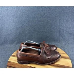 Allen Edmonds Cody Tassel Loafers Brown Leather Men's Shoes USA Size 11D