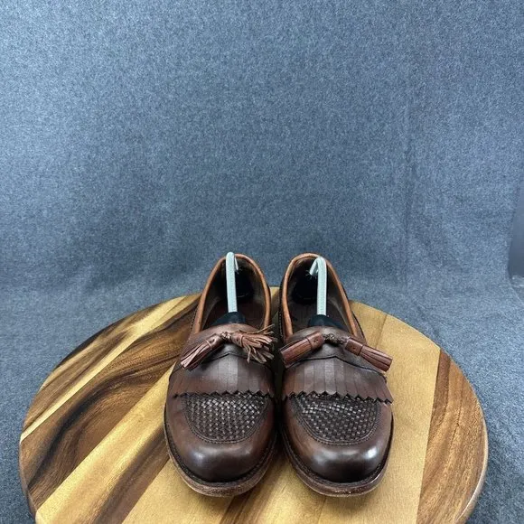Allen Edmonds Cody Tassel Loafers Brown Leather Men's Shoes USA Size 11D
