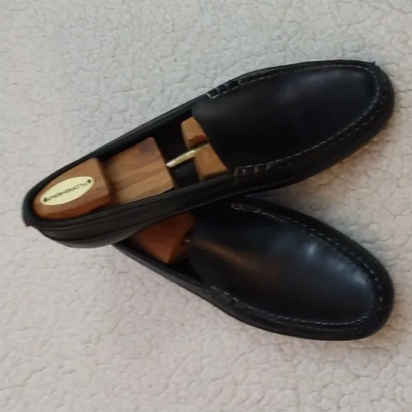 Allen Edmonds Interstate 90 Black Driving Moccasins/Loafers 11D