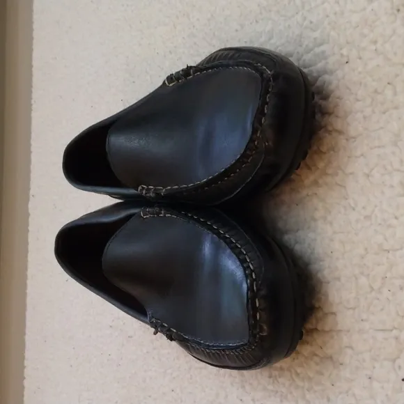 Allen Edmonds Interstate 90 Black Driving Moccasins/Loafers 11D