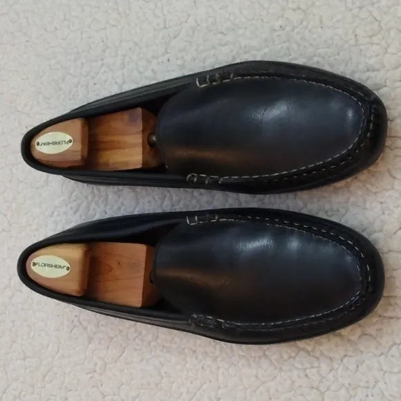 Allen Edmonds Interstate 90 Black Driving Moccasins/Loafers 11D