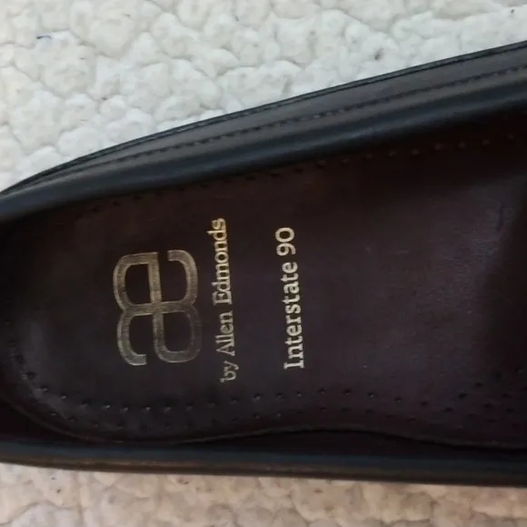 Allen Edmonds Interstate 90 Black Driving Moccasins/Loafers 11D