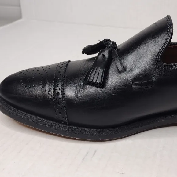 Allen Edmonds Jermyn Men's Leather Slip On Tassel Cap Toe Loafers Shoes Size10.5