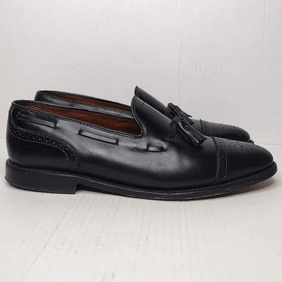 Allen Edmonds Jermyn Men's Leather Slip On Tassel Cap Toe Loafers Shoes Size10.5