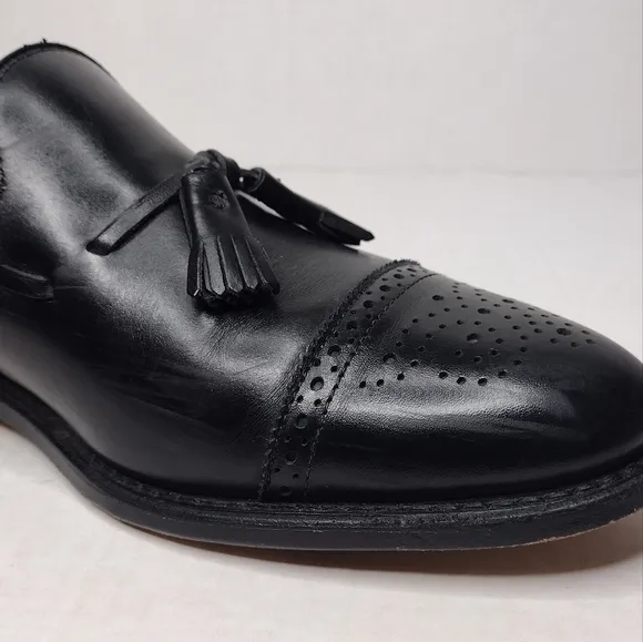 Allen Edmonds Jermyn Men's Leather Slip On Tassel Cap Toe Loafers Shoes Size10.5
