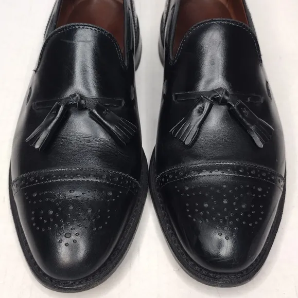Allen Edmonds Jermyn Men's Leather Slip On Tassel Cap Toe Loafers Shoes Size10.5