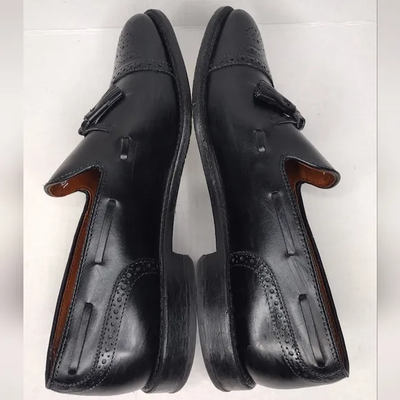 Allen Edmonds Jermyn Men's Leather Slip On Tassel Cap Toe Loafers Shoes Size10.5
