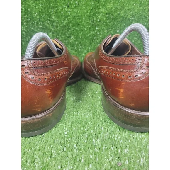 Allen‎ Edmonds McAllister Oxford Wingtip Dress Shoes Brown Mens 10.5B