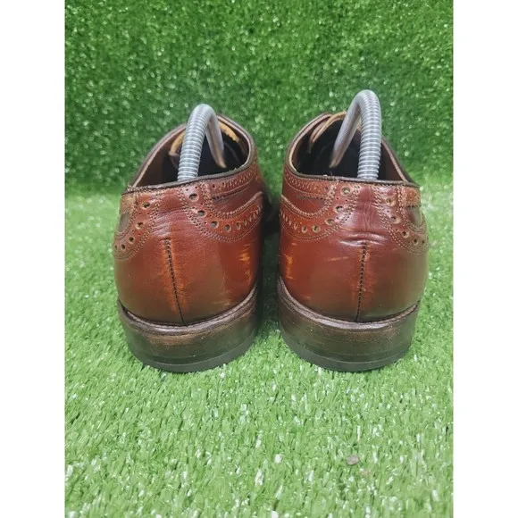 Allen‎ Edmonds McAllister Oxford Wingtip Dress Shoes Brown Mens 10.5B