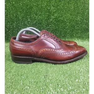 Allen‎ Edmonds McAllister Oxford Wingtip Dress Shoes Brown Mens 10.5B