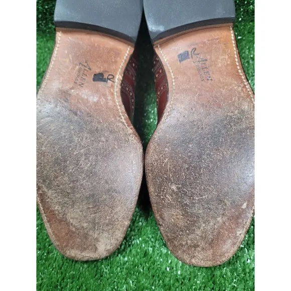 Allen‎ Edmonds McAllister Oxford Wingtip Dress Shoes Brown Mens 10.5B