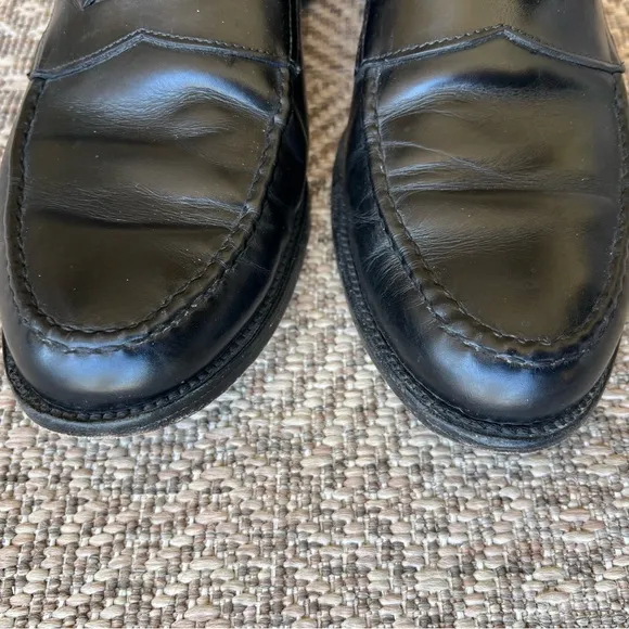 Allen Edmonds Patriot Mens Size 11.5 Black Slip‎ on Penny Loafers Shoes Leather