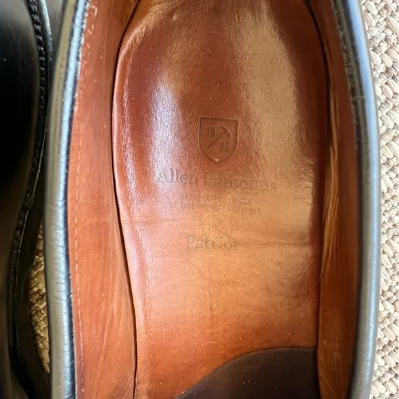 Allen Edmonds Patriot Mens Size 11.5 Black Slip‎ on Penny Loafers Shoes Leather