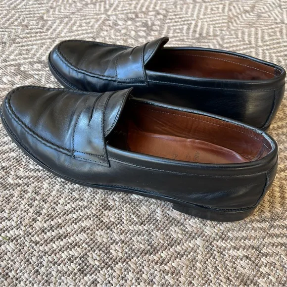 Allen Edmonds Patriot Mens Size 11.5 Black Slip‎ on Penny Loafers Shoes Leather