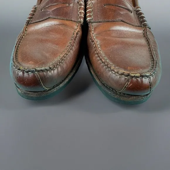 ALLEN‎ EDMONDS Rockland Men's Brown Leather Penny Loafer Shoes 42556 - SIZE 13 D