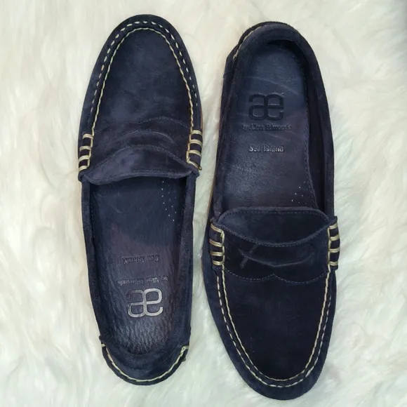 Allen Edmonds Sea Island Navy Suede Loafers