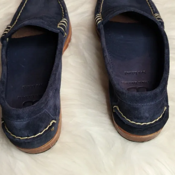 Allen Edmonds Sea Island Navy Suede Loafers