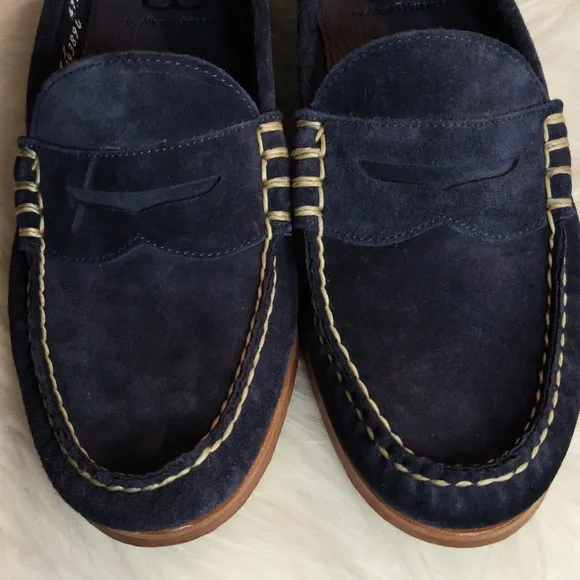 Allen Edmonds Sea Island Navy Suede Loafers