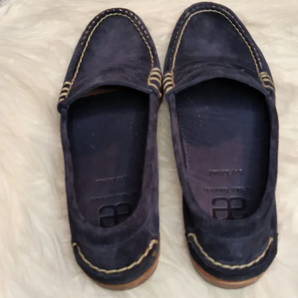 Allen Edmonds Sea Island Navy Suede Loafers