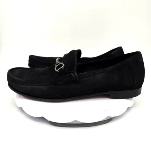 Allen Edmonds Shoes Men 10.5D Vinci Loafers Black Suede Oxford Moccasin