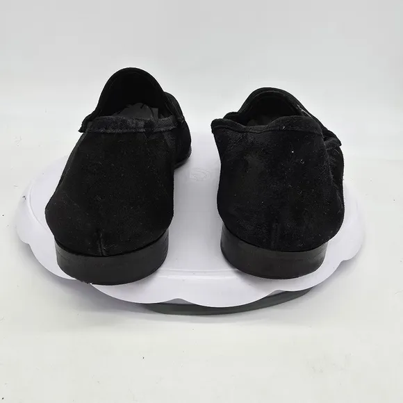 Allen Edmonds Shoes Men 10.5D Vinci Loafers Black Suede Oxford Moccasin