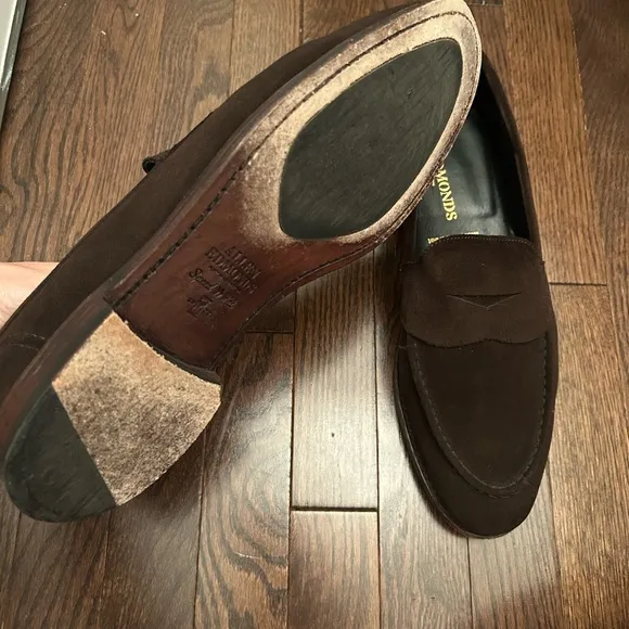 Allen Edmonds Suede Mercer Street Penny Loafer