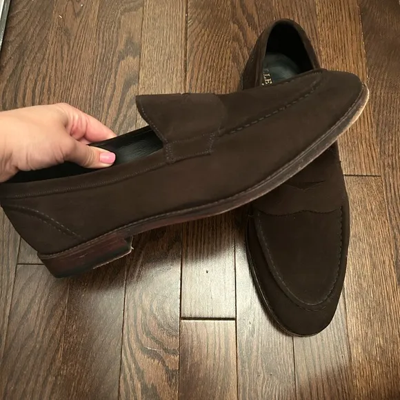 Allen Edmonds Suede Mercer Street Penny Loafer