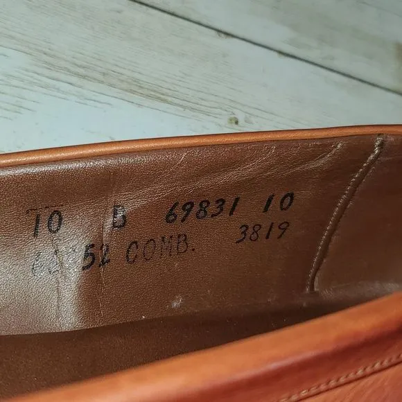 Allen Edmonds Women's Brookline Loafers Cognac Brown Size‎ 10B Ladies Loafers