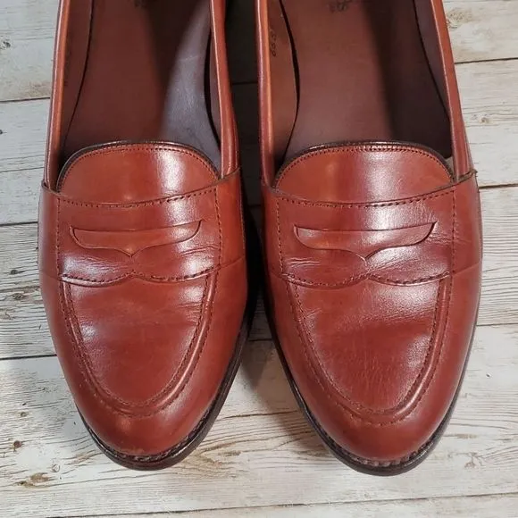 Allen Edmonds Women's Brookline Loafers Cognac Brown Size‎ 10B Ladies Loafers