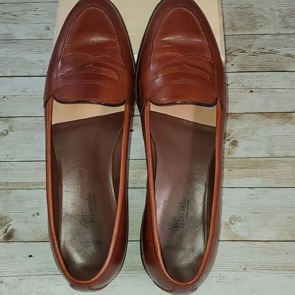 Allen Edmonds Women's Brookline Loafers Cognac Brown Size‎ 10B Ladies Loafers