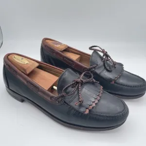 Allen Edmonds Woodstock Loafers Mens Size 12 Black Leather Kiltie Loafers Shoes