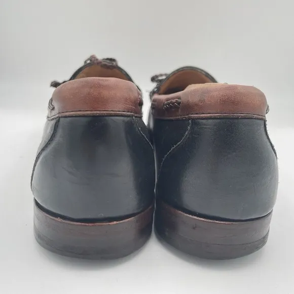 Allen Edmonds Woodstock Loafers Mens Size 12 Black Leather Kiltie Loafers Shoes