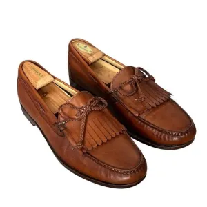 Allen Edmonds Shoes 13 Nottingham Kiltie Cognac Leather Slip On Loafer 13D