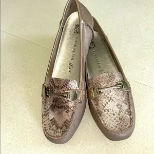 Anne Klein Meg Taupe Iflex Slip On Driving Loafers Size 7