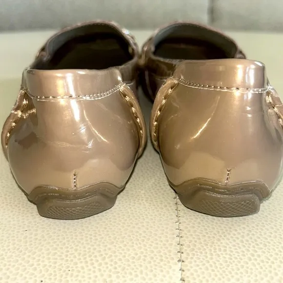 Anne Klein Meg Taupe Iflex Slip On Driving Loafers Size 7