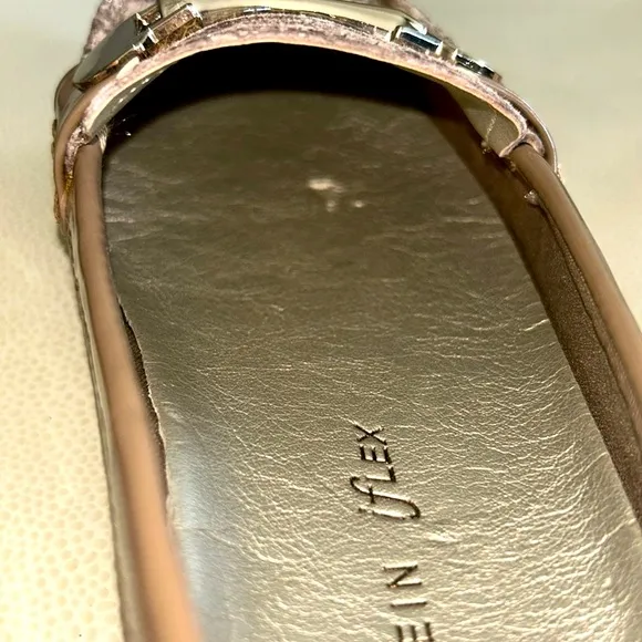 Anne Klein Meg Taupe Iflex Slip On Driving Loafers Size 7