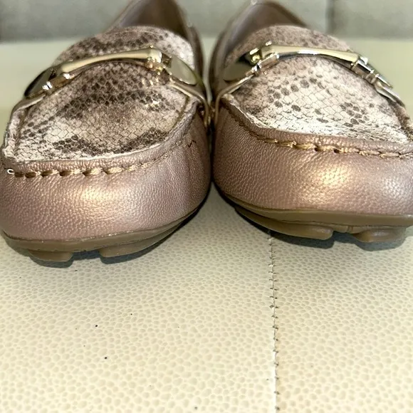 Anne Klein Meg Taupe Iflex Slip On Driving Loafers Size 7