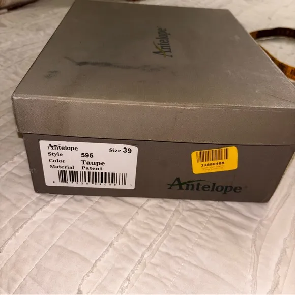 Antelope 595 Tan Wedge Sandals with Classic Leather Straps