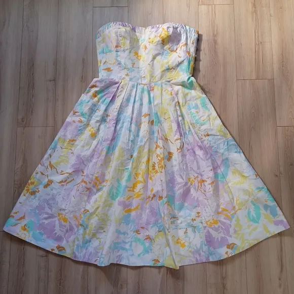 Anthropologie Maeve Sweetheart Corset Dress NWT M