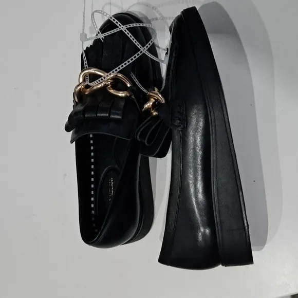 Antonio Melani Ornamented Leather Loafer Dress Shoes