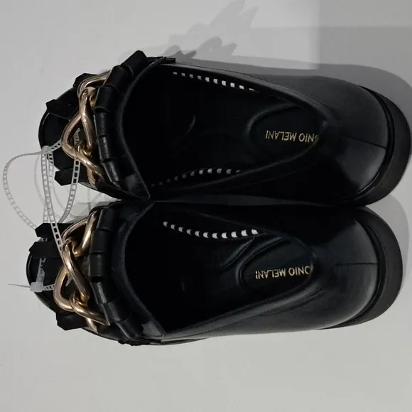 Antonio Melani Ornamented Leather Loafer Dress Shoes