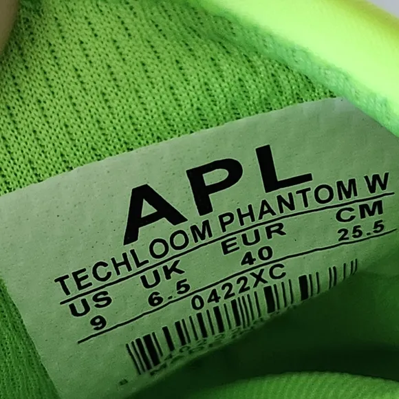 APL Womens Techloom Phantom Shoes Lime Green Size 9