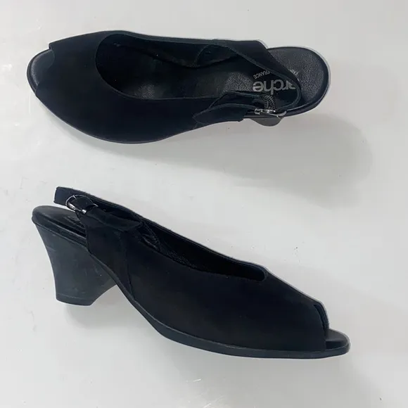 Arche Fabrique In France Suede Leather Patent Pending Women Shoes Size 39