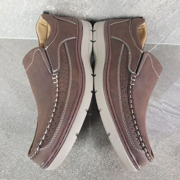 Aston Marc Shoes Mens 10 M Brown Slip On Comfort II Loafers