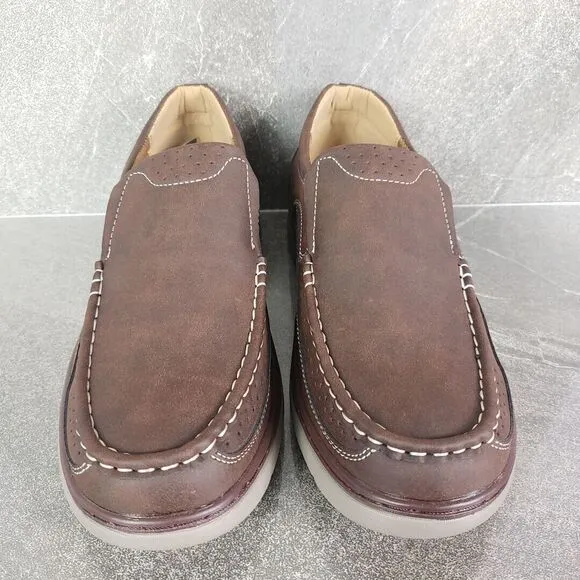 Aston Marc Shoes Mens 10 M Brown Slip On Comfort II Loafers