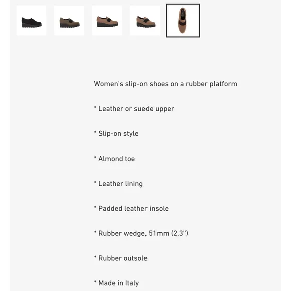 ATELIERS Womens Brown Suede Platform Lug Loafers Shoes 7- 7.5 US 38 EU